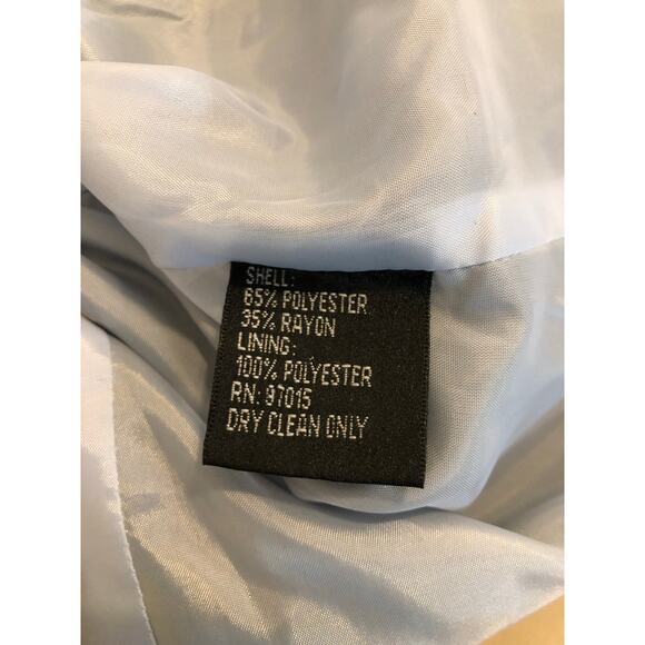 Signature By Larry Levine Women Plus 18 Strip Pea Coat Jacket Lapel Notch Black - Picture 8 of 10